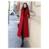 Korean Style Thickened Woolen Overcoat for Women, Autumn Winter New Wool Blend Outerwear Coat