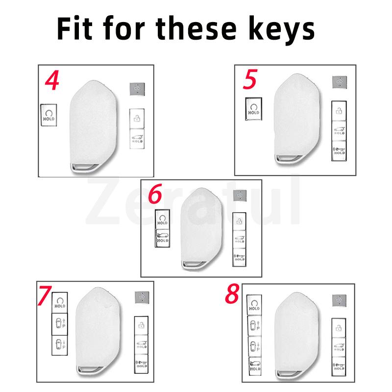 For Kia Picanto EV9 Sorento MQ4 Carnival K8 Morning K5 Carens RIO Seltos 2024 4/5/6/7/8 Bottons TPU Shell Fob Car Key Case Cover