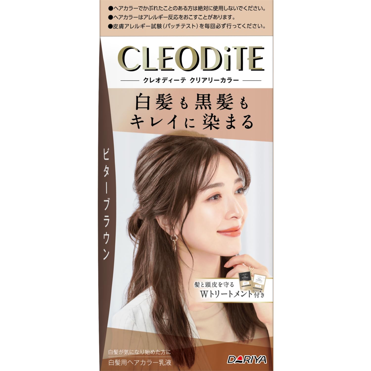 

Cleodite Clearly Color Bitter Brown Hair Dye with Treatment [Quasi-drug]