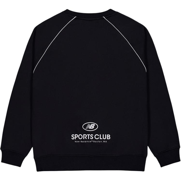 New Balance Sweatshirts Men's Black Crew Neck Moderate Regular NCF43811-BK