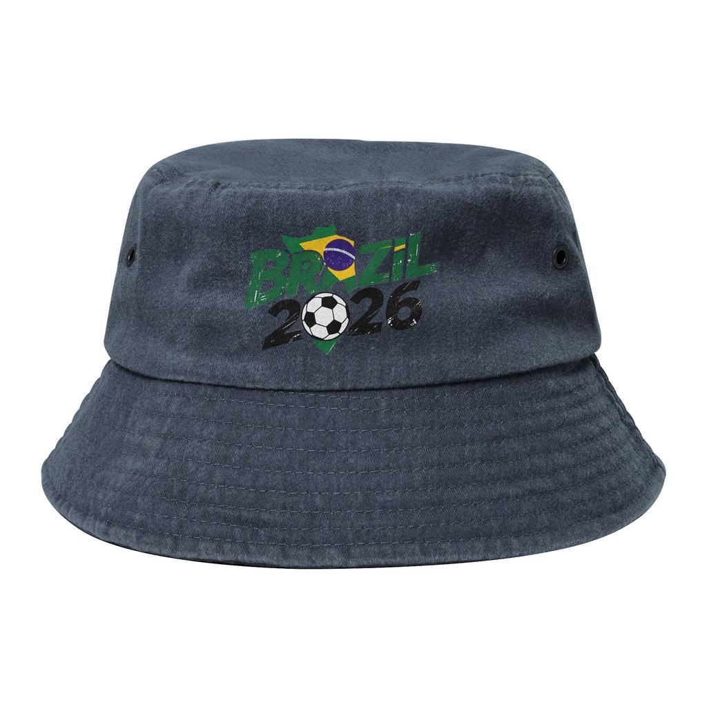 Brazil Football Match  Bucket Hat for Teen Beach Usa Canada Mexico Soccer Sun Hat Hip Hop for Fishing FisherUnisex Cap Bob Hats