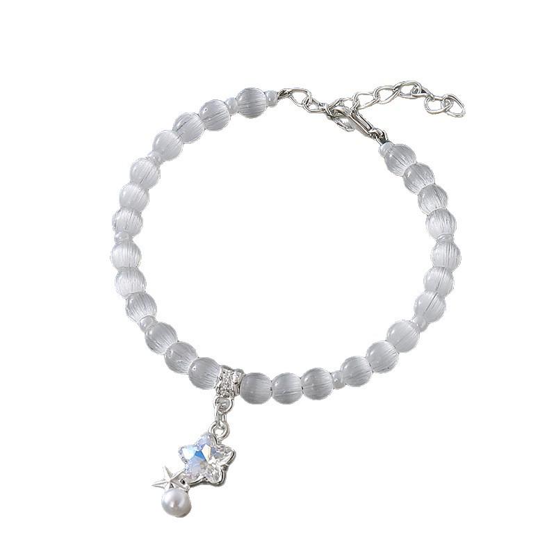 

Trendy Butterfly Charm Bracelet: Luxurious, Sweet, and Versatile Bamboo Beaded Design for Women and Students Purple Bamboo Joint