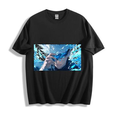 Jujutsu Kaisen Satoru Gojo T-Shirt - Stilvolles Design mit hochgeschobener Augenbinde Unisex-T-Shirt