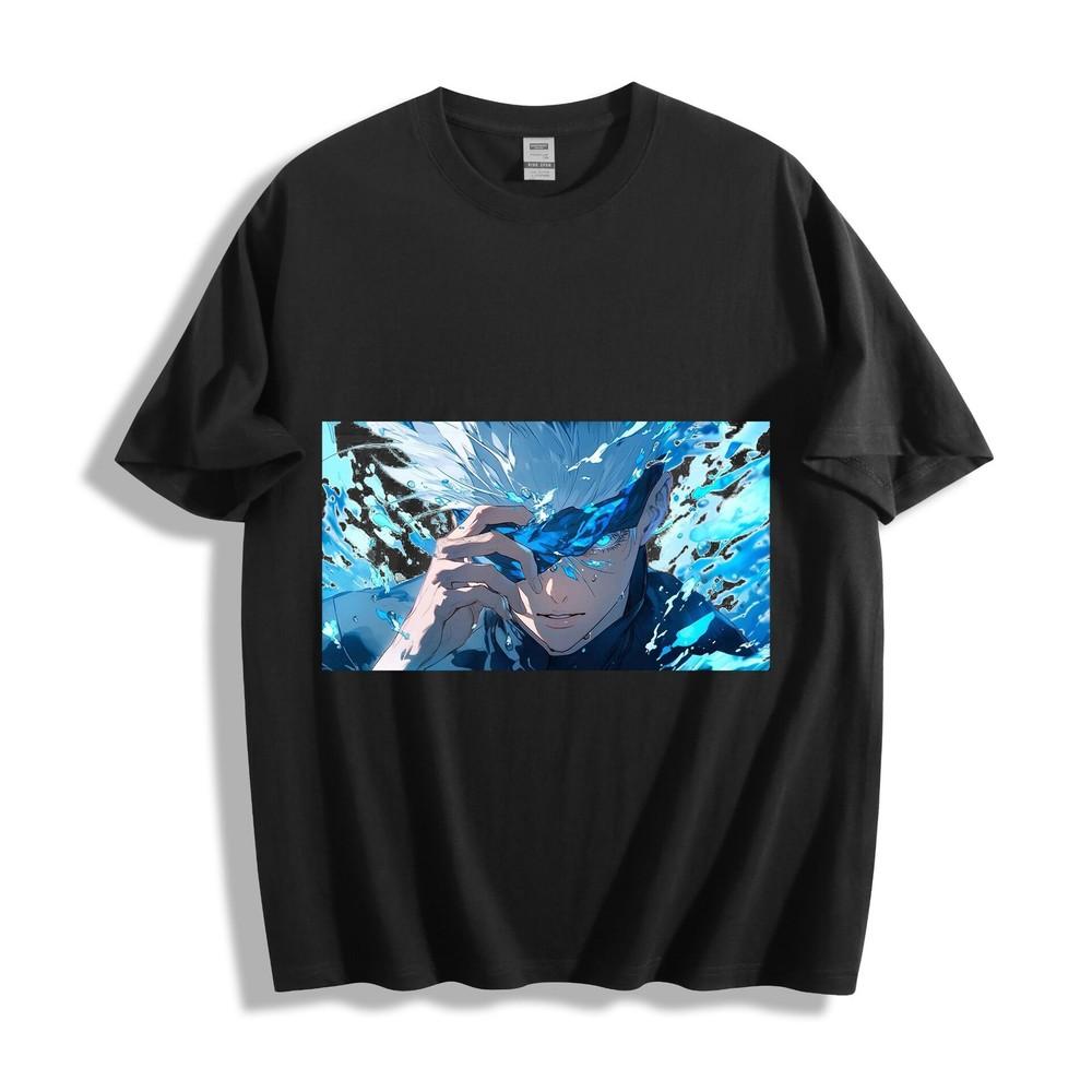 Jujutsu Kaisen Satoru Gojo T-Shirt - Stylish Blindfold Lift Design Unisex Tee