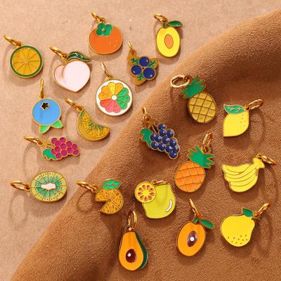 Colorful Fruit Series: Pineapple & Orange DIY Bracelet Necklace Pendant