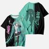 Cappelli Estivi 2026 Hatsune Miku Abbigliamento Periferico Pain Stampa 3D Manica Corta Asciugatura Rapida Traspirante Comfort T-shirt Genitore Figlio