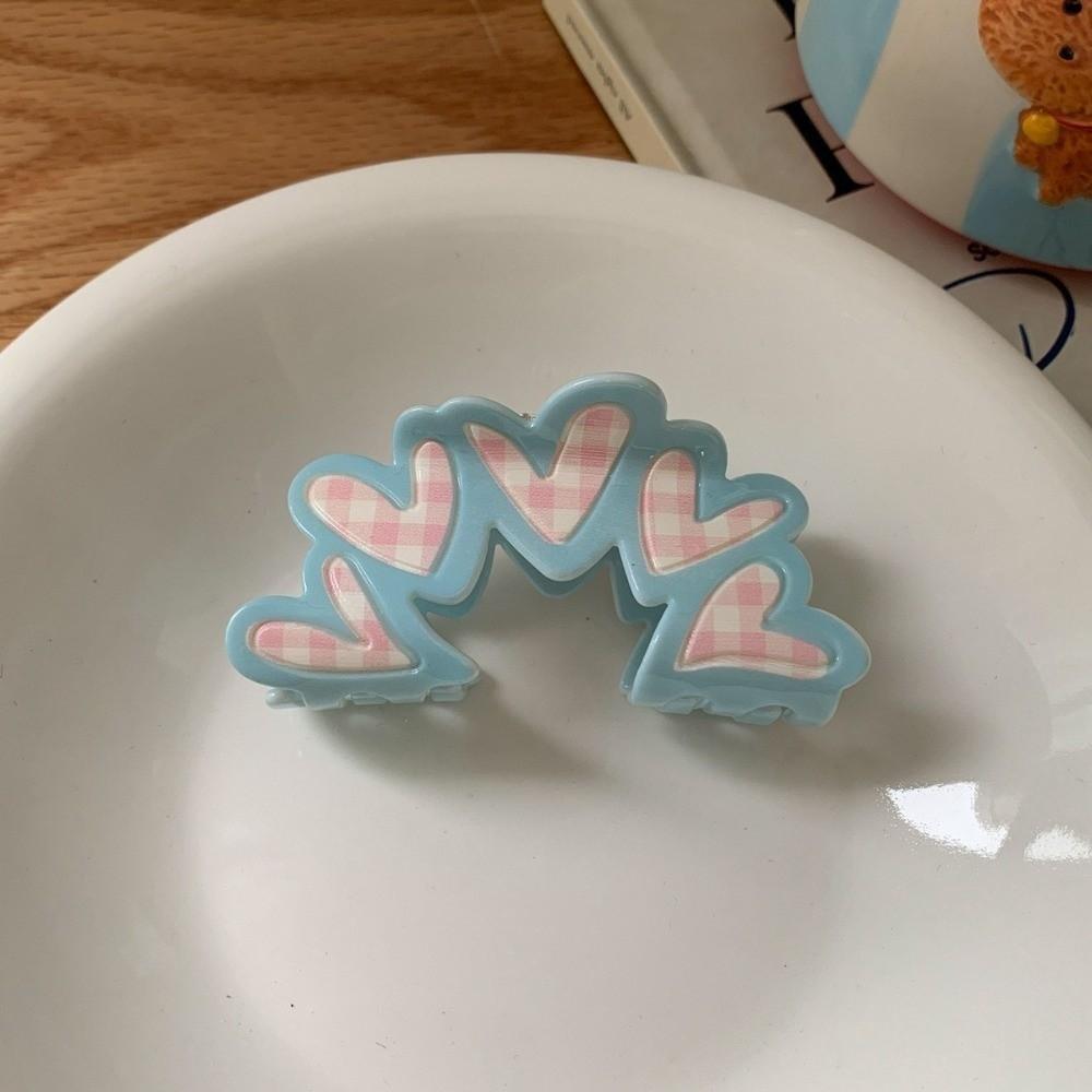 Acrylic Material Shark Hair Clip Triangle Flower Hair Claw Geometry Ponytail Clip Hair Ornament