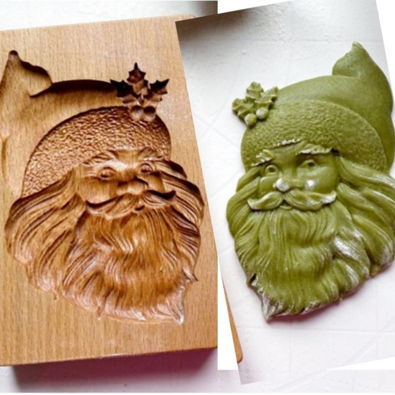 

Форми для печива для випікання Дерев яний різак для печива 3D Форми для імбирного печива Прес для тіста Тиснення для торта Гарбузові кулінарні гаджети Штампи C