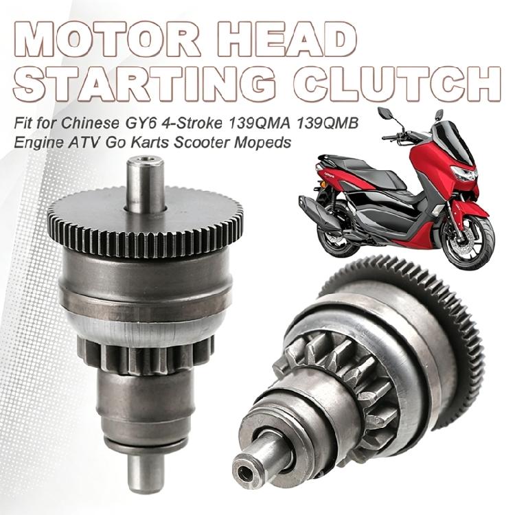 Scooter Starter Clutch Drive Component Metal Gear Part Clutch Part Repair for 50cc Engine Electric Start Replacement