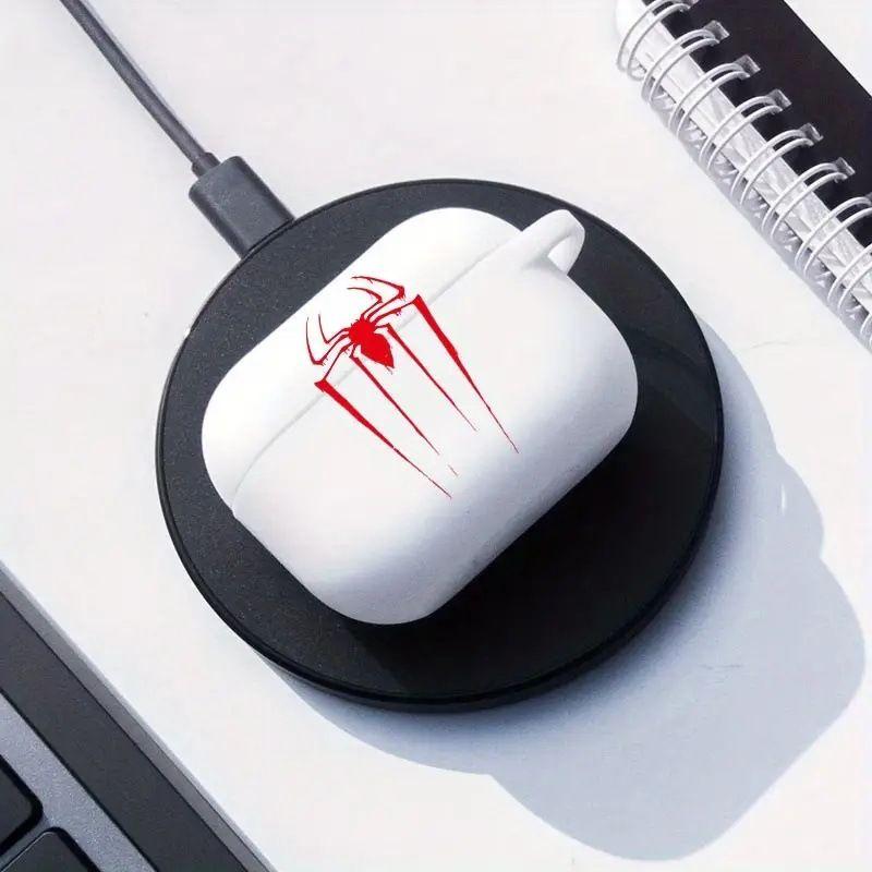 

Червоний павук Airpod Case Man Чорно-білий чохол для навушників для AirPods 2 3 Pro 2-го покоління Чохол Подарунок для друзів For Airpods pro 3 білий