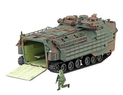Aoshima Bunka Kyozaisha Kit modello militare Veicolo anfibio della forza di terra Corpo mobile anfibio Modello in plastica 1/72 N. 21 Autodifesa (AAVP7A1