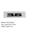 3D Premium ABS 3.6 Letter Sticker Tail Bumper Badge Auto Rear Trunk Emblem Accessories Exterior Decoration