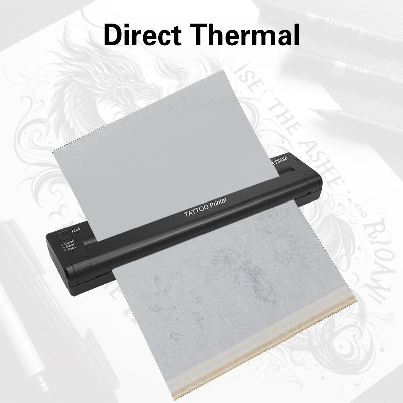 10 Pcs Tattoo Transfer Paper A4 Size 4 Layers Freehand Tattoo Transfer Machine Thermal Copier Stencil Paper Quality Stencil