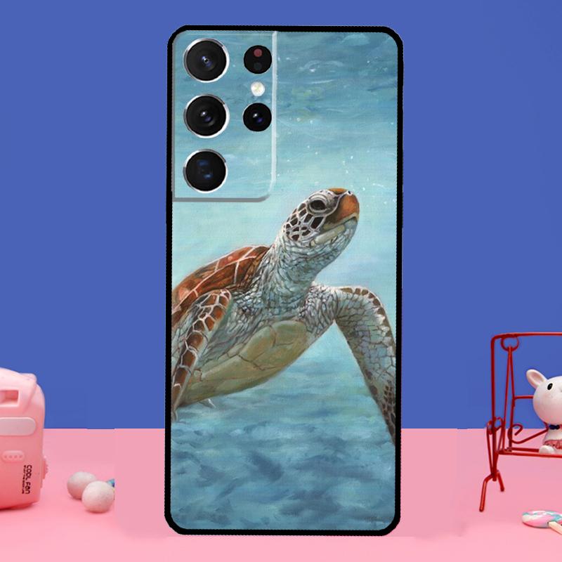 Ocean Sea Turtle Phone Case For Samsung Galaxy S21 Ultra S20 FE S8 S9 S10 S21 Plus Note 20 Ultra Full Cover