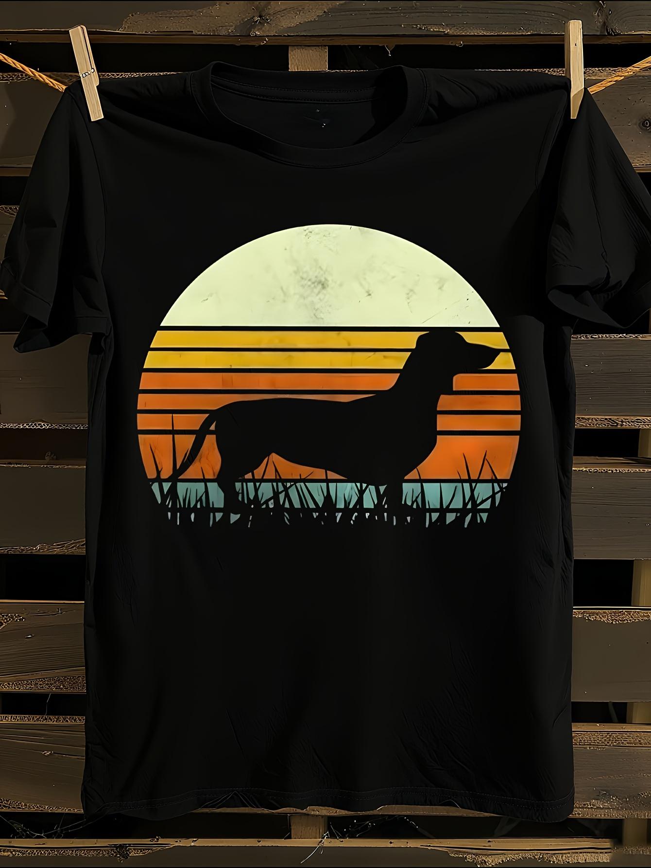 Vintage Tshirt Vintage 70s Retro Dachshund Tshirt S
