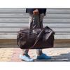 Full Grain Leather Weekender Bag: Carry-on Duffle, Custom Monogram