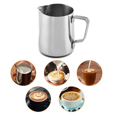 304 Stainless Steel Latte Art Pitcher with Scale and Sharp Spout Milk Frothing Cup