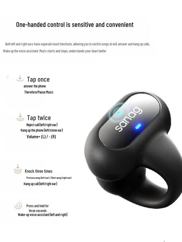 SANAG Z51S Pro Max Bone Conduction Bluetooth Earphones