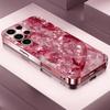 Luxurious Diamonds Madam Pink  Glass  PhoneCase for Samsung Galaxy S26 S25 S24 S23 S22 S21 FE Ultra Plus Dropresistant Female