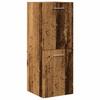 Bathroom Wall Cabinet Reclaimed Wood Look 30x30x80 cm Engineered Wood
