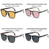2023 Fashion Foldable Square Frame Sunglasses With Uv Protection For Travel And Parties
