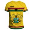 GHANA Flag 3D Printing Sports Quick-drying Breathable Men's T-shirt Short-sleeved Clothing