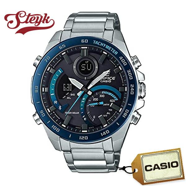CASIO ECB-900DB-1B Casio Watch Analog EDIFICE Solar Bluetooth Compatible Men s Silver Black Casual