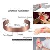 Pure Copper Bracelets 15mm Matte Adjustable Open Cuff Bangles Health Energy High Magnet Jewelry Male Resizable Metal
