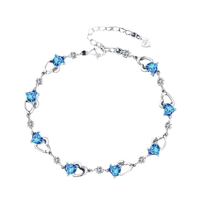 Ocean Heart Bracelet: Elegant Luxury Design for Women - Perfect Birthday or Valentine's Gift