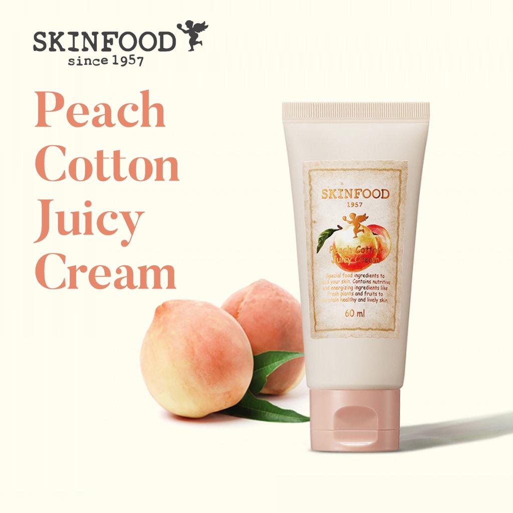 

SKINFOOD Peach Cotton Juicy Cream 60 мл Увлажняющий крем для ухода за кожей