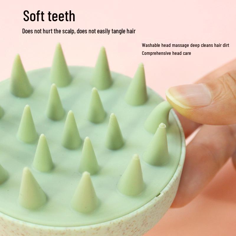 Weizenstroh Kopfhautfreundliche Massagebürste und Shampoo-Kamm