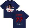 Sombr T-shirt Gotica Giovanile Romantica Estate 2026 Stampa Estiva Cotone Puro Top Casual Manica Corta
