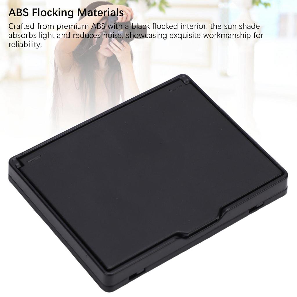 3.2 İnç LCD Ekran Hood ABS Kadife Evrensel Katlanabilir Kamera LCD Ekran Hood Güneşlik Kapağı Fotoğrafçılık İçin