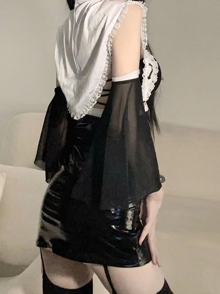 Sexy Lingerie Woman Underwear for Sex Dress Cosplay Uniform Women Lingerie Set Erotic Sleepwear Babydoll Nun Role Costumes