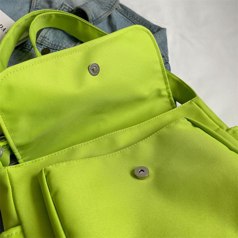 Women's School Messenger Bags For Women Shoulder Ladies Designer Handbag Solid Large Capacity Casual Canvas Shoulder Female Bags