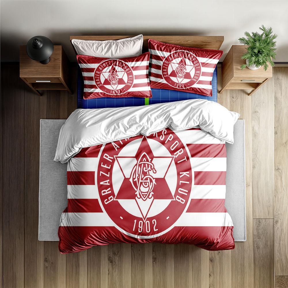 Grazer Athletiksport Klub Duvet Cover Set King Queen Double Full Twin Single Size Bed Linen Set