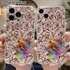 Phone Case: 2D Flat Design, Suitable for iPhone 18, 17, 16, 15, 14, 13 Pro, Transparent Corner Protective Case, Gradient Butterfly, Christmas and Hall
