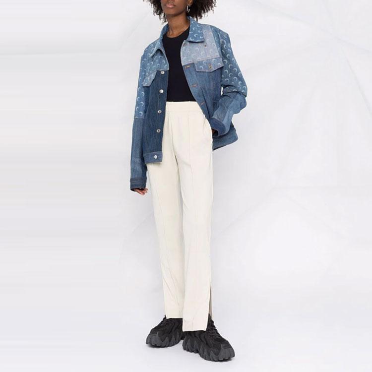 Y-3 Solid High-Waisted Seam Detail Relaxed Pants Women pants White H61930