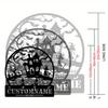 Custom No Trespassing Metal Sign Handmade Halloween Home Garden Wall Decor