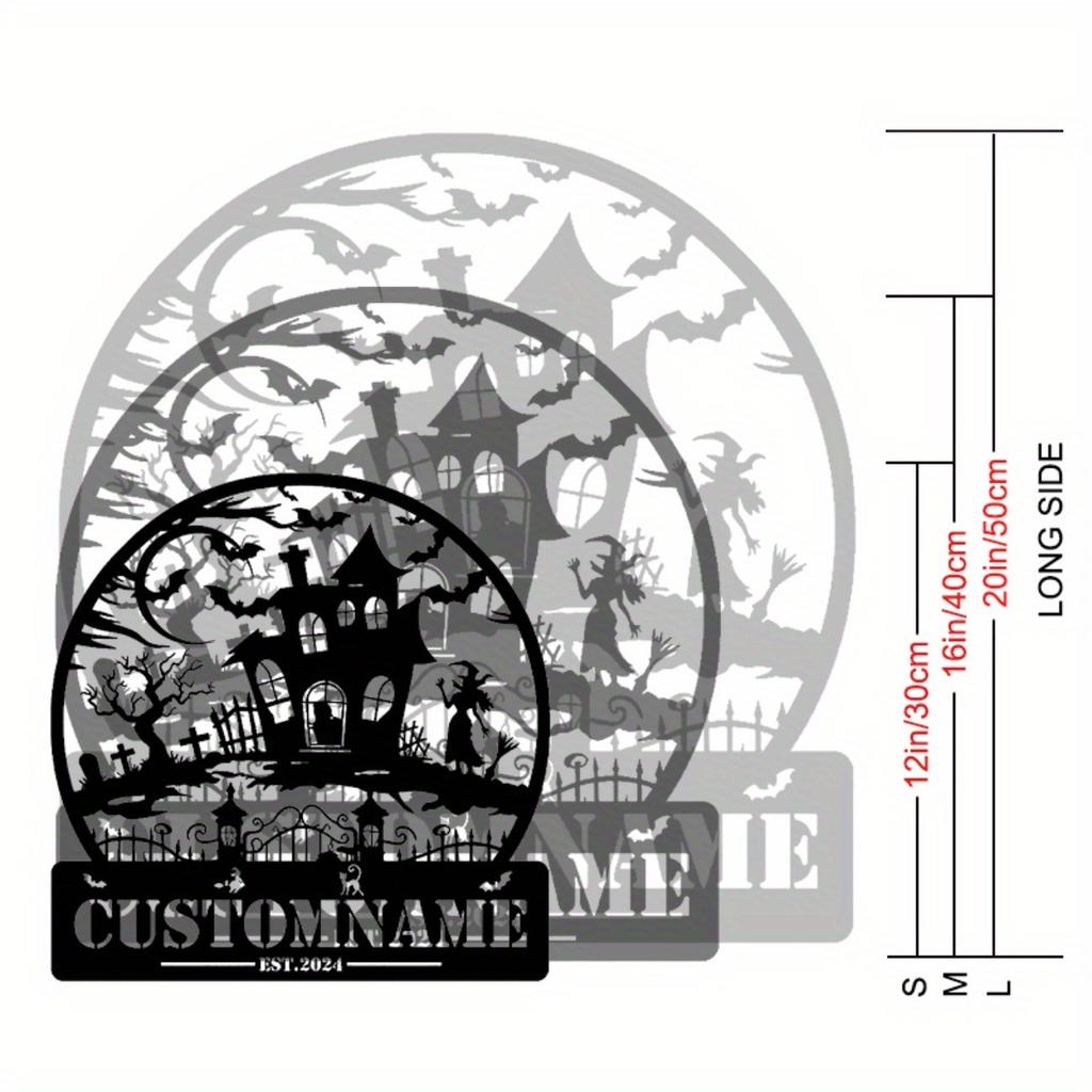 Custom No Trespassing Metal Sign Handmade Halloween Home Garden Wall Decor