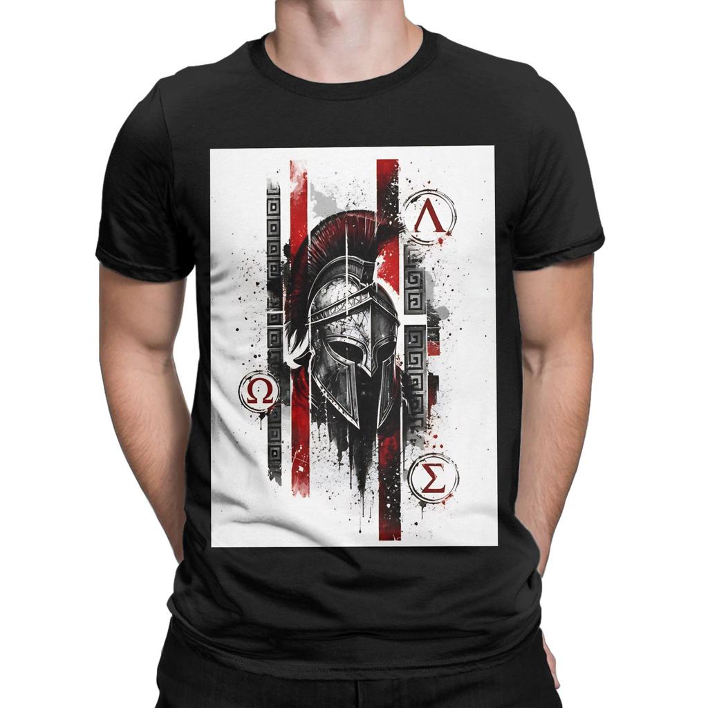 Glory And Discipline Retro Distressed Spartan Battle Helmet Tee Graphic 100 Cotton Tshirt Spartan Tops Tees For Unisex