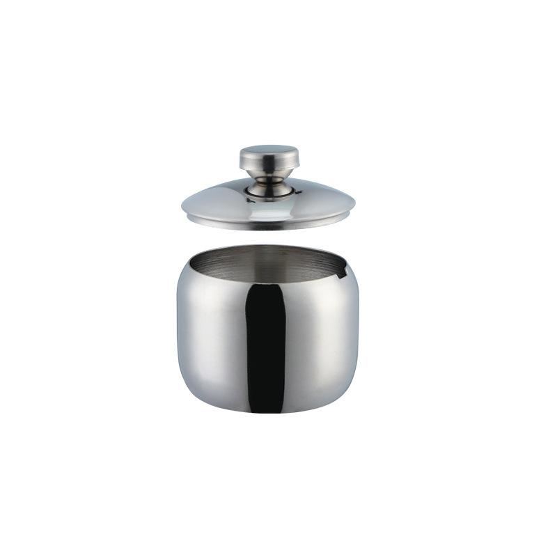 stainless steel seasoning jar Seasoning Jars Korean Style Condiment Pot Spice Container with Lid Salt Organizer Kitchen Tools