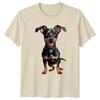 Pinscher Nain Chien Animaux Unisexe T-shirt Unisexe Tee Graphique Haut Unisexe