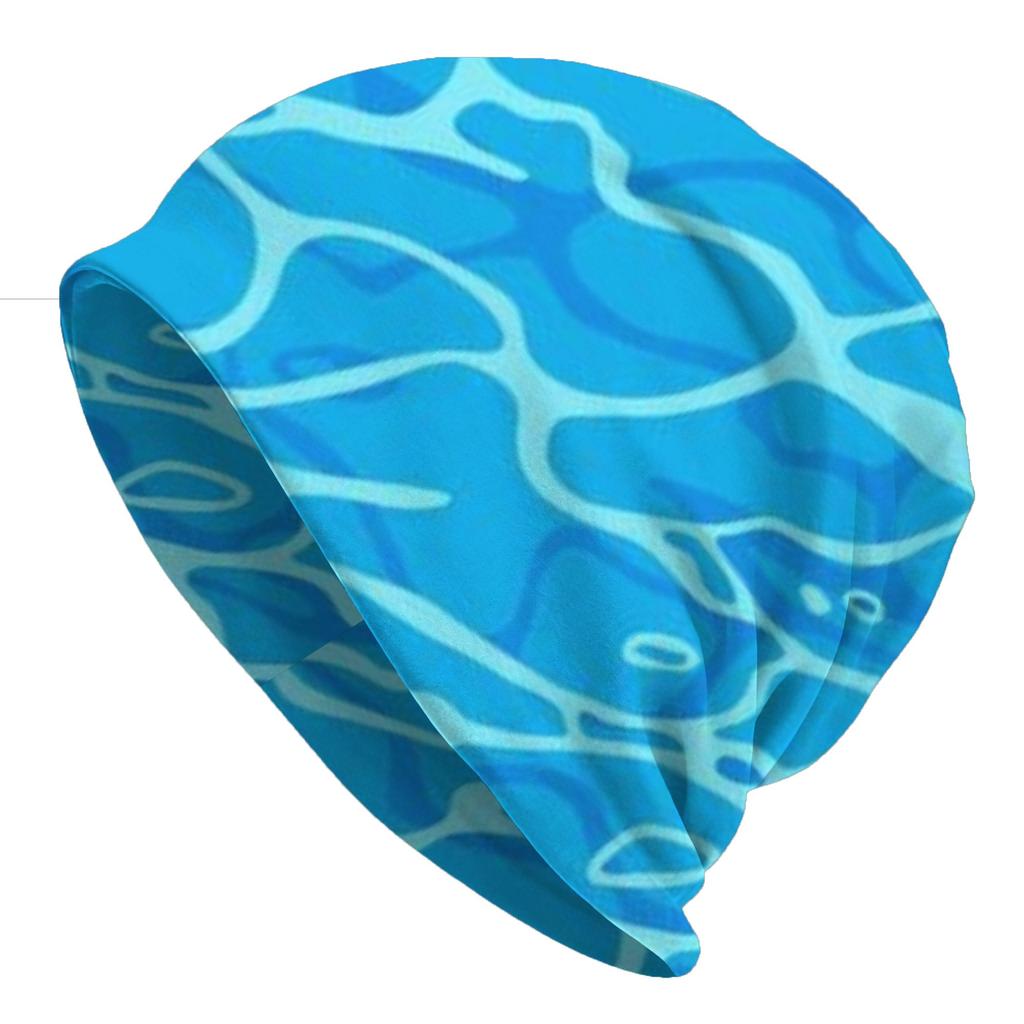 Bonnet Hats Sea Wave Men Women's Thin Hat Blue (3) Retro Cap Street Skullies Beanies Caps