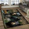 1PC Crane Pattern  Kitchen Rugs Non-Slip Home Door Mats Pop Design Bathroom Rugs Bath Mat Carpet for Home Sink Laundry Decor