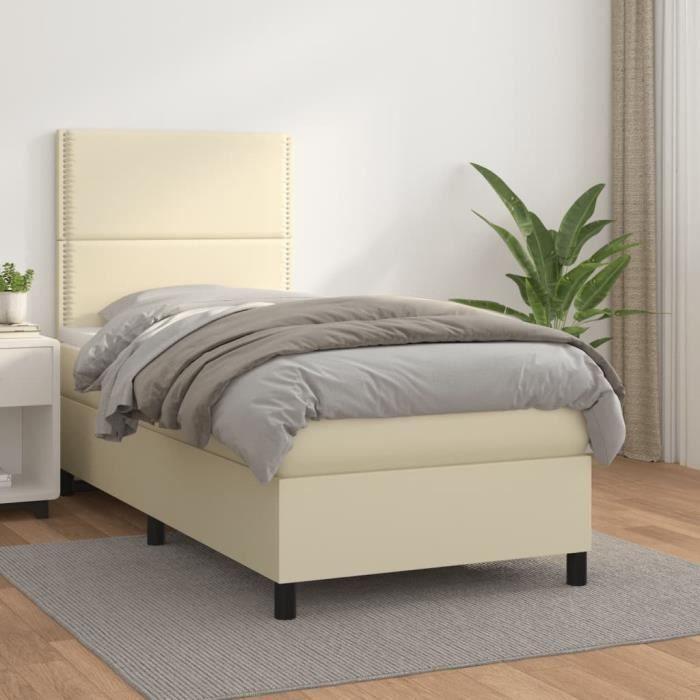 3137969 vidaXL Divan Bed and Mattress Dark Blue 140x200cm Velvet