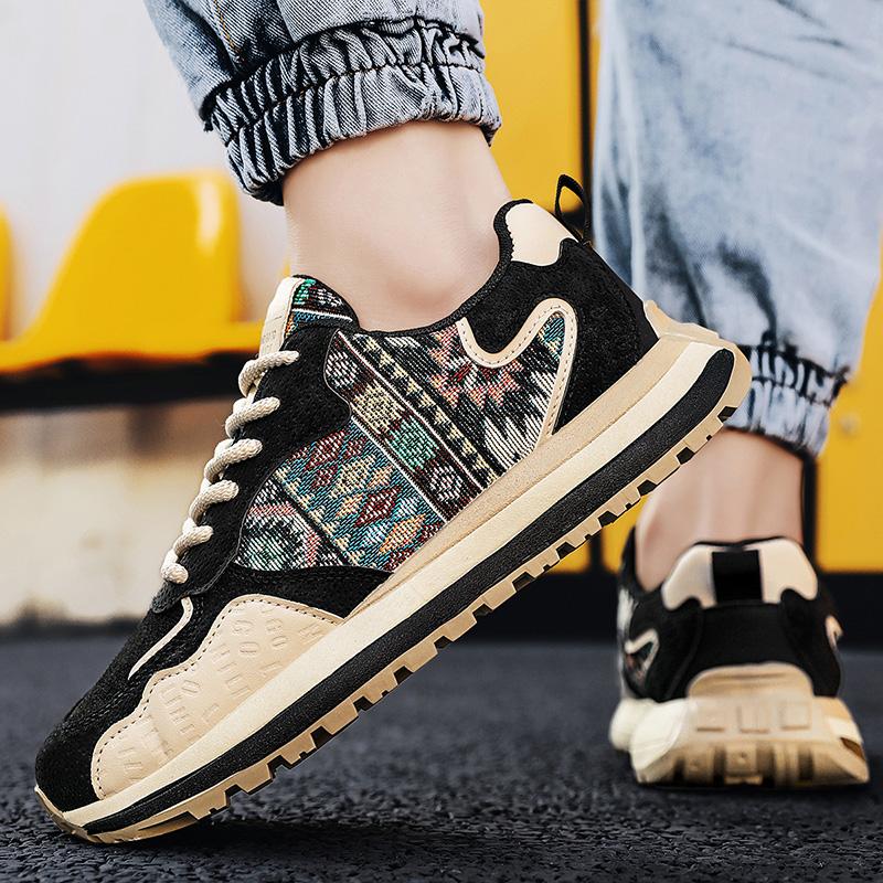 Neue Herrenschuhe in Übergröße Mode lässige Sportschuhe Herren Plateau-Sneaker Atmungsaktive Mesh-Laufschuhe Herren Slipper