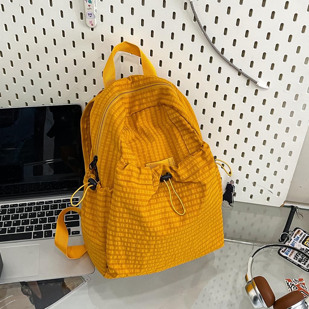 Schoolbag New Japanese Drawstring Lightweight Backpack Female Junior High School College Student Outdoor Sports Leisure School Bag
