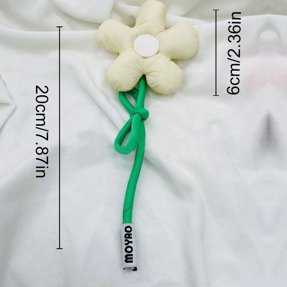 Fashion Trendy Stuffed Keychain Pendant Bag Charm Flower Key Chain Backpack Ornament Accessories