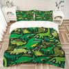 3Pcs Dinosaur Pattern Printed Bedding Set, Breathable And Soft, Machine Washable, Christmas Gift, Suitable for Bedroom Decoration, 15196